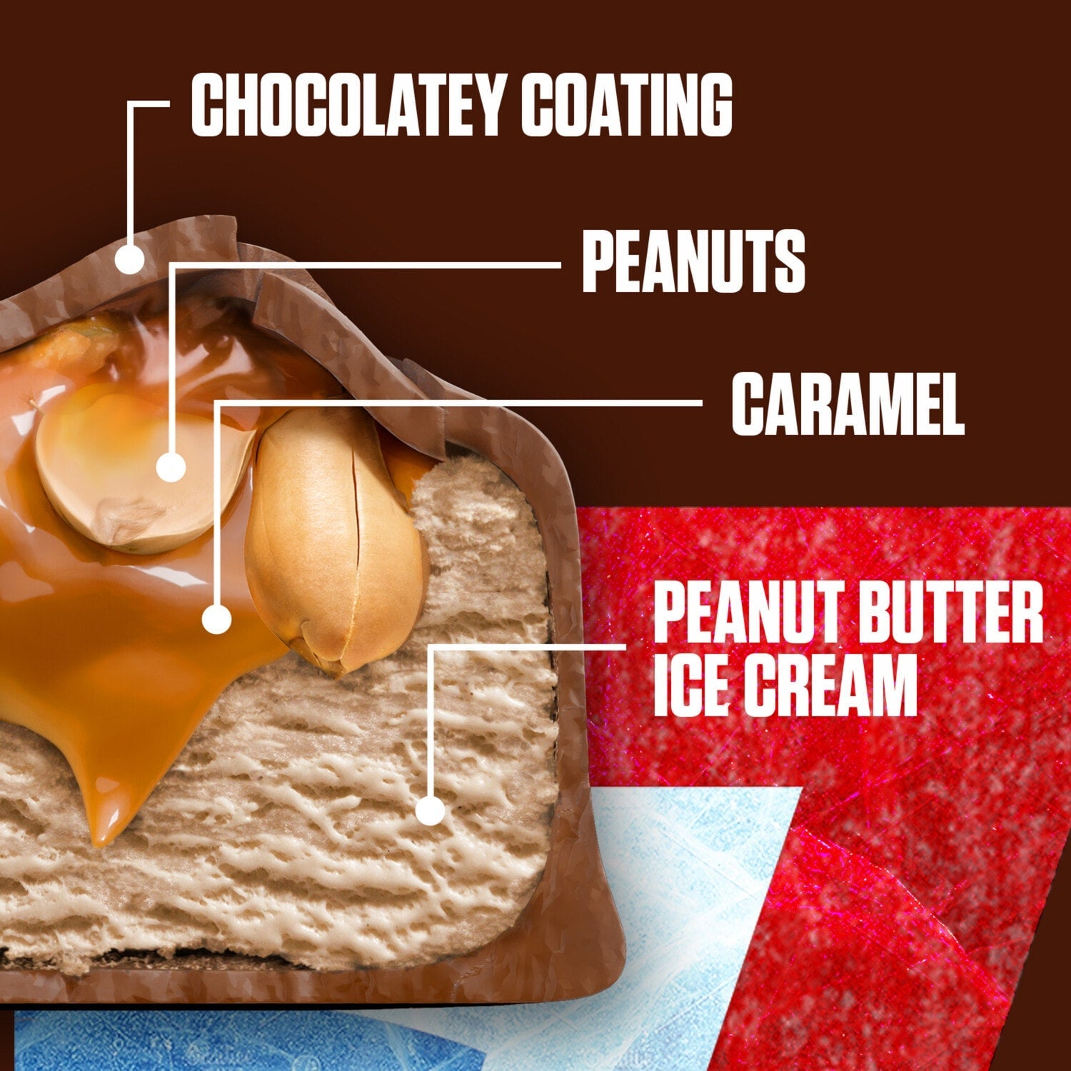 Snickers Ice Cream Flavor Snack Bar, 1-ct.