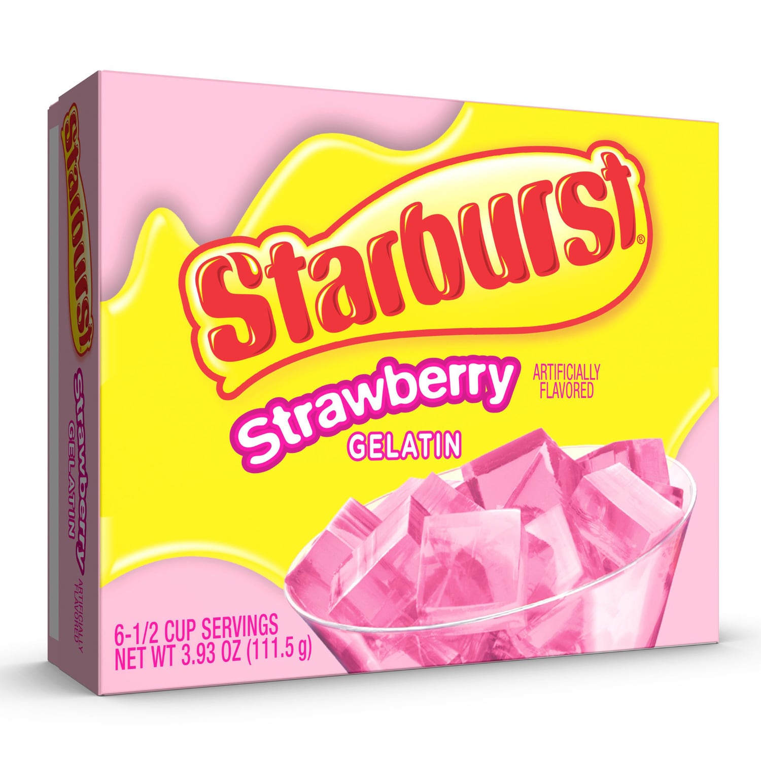 Starburst Strawberry Flavored Gelatin, 6-pc Pack.