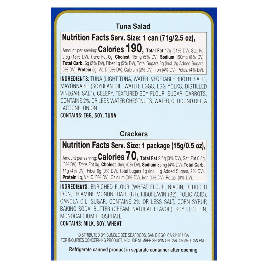 Brunswick Tuna Salad With Crackers, 1-ct.