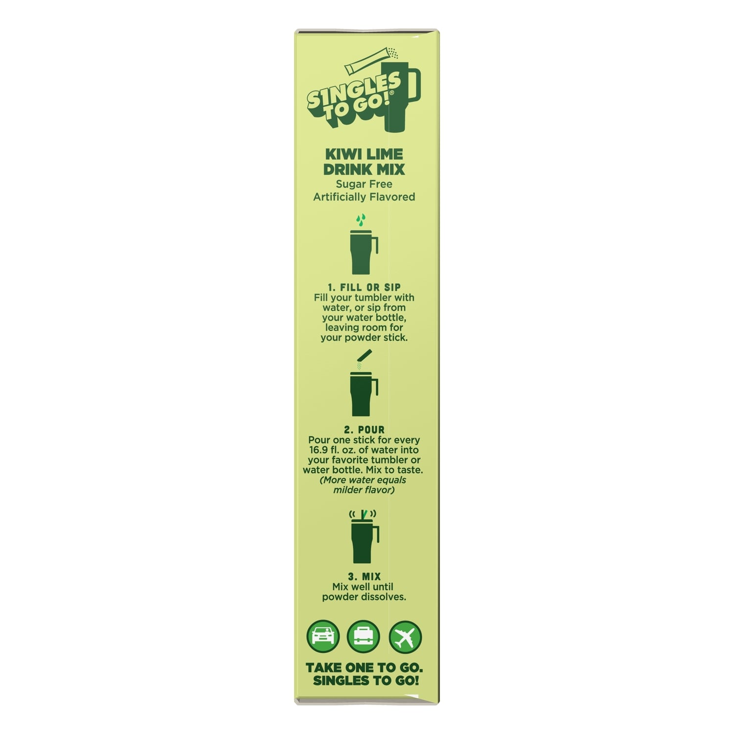Wylerâs Light Kiwi Lime Drink Mix Sticks, 8-ct.