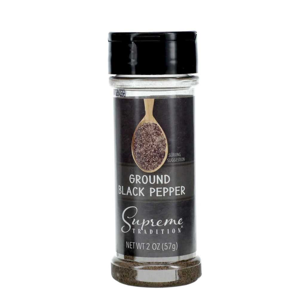 Supreme Tradition Ground Black Pepper, 2-oz. Bottle
