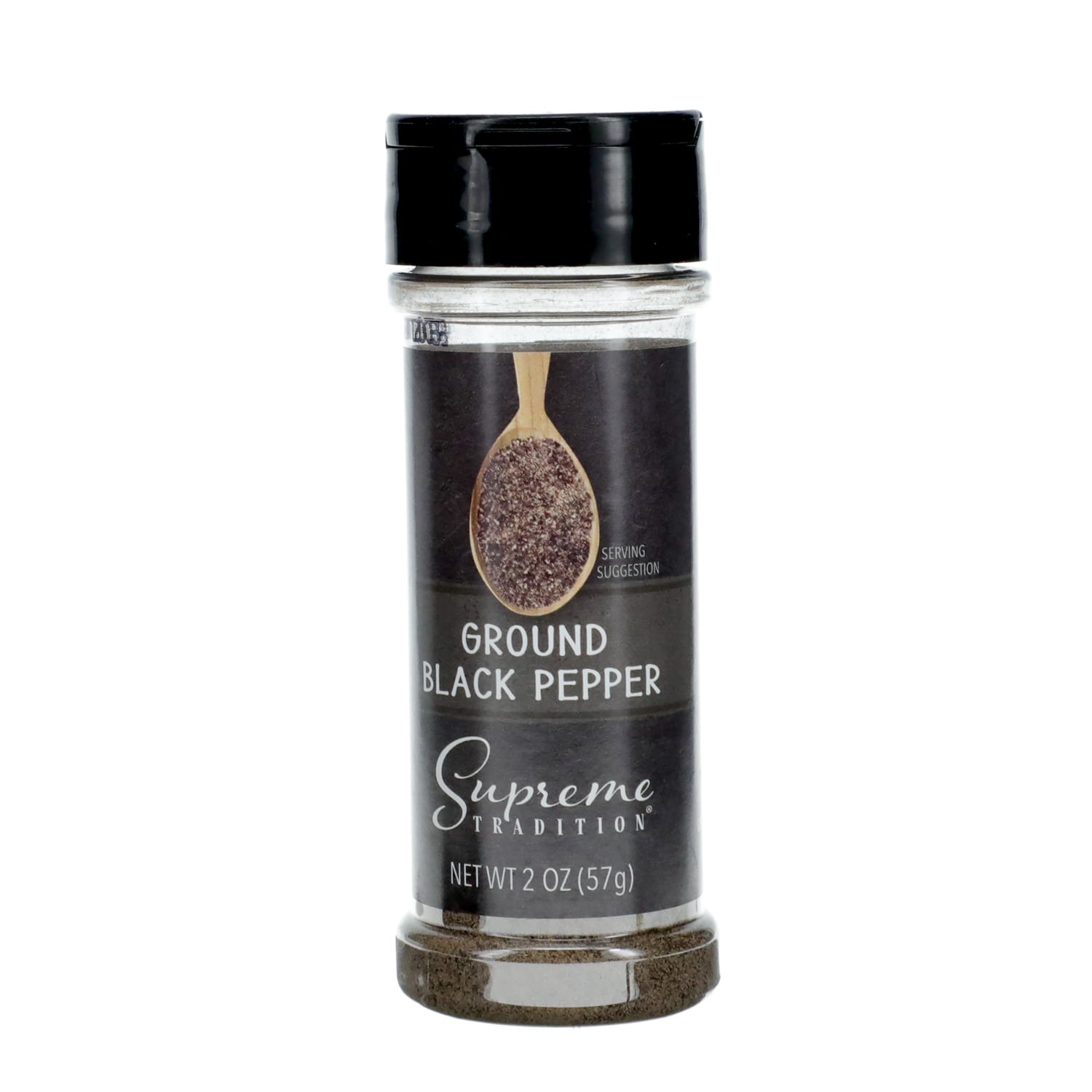 Supreme Tradition Ground Black Pepper, 2-oz. Bottle