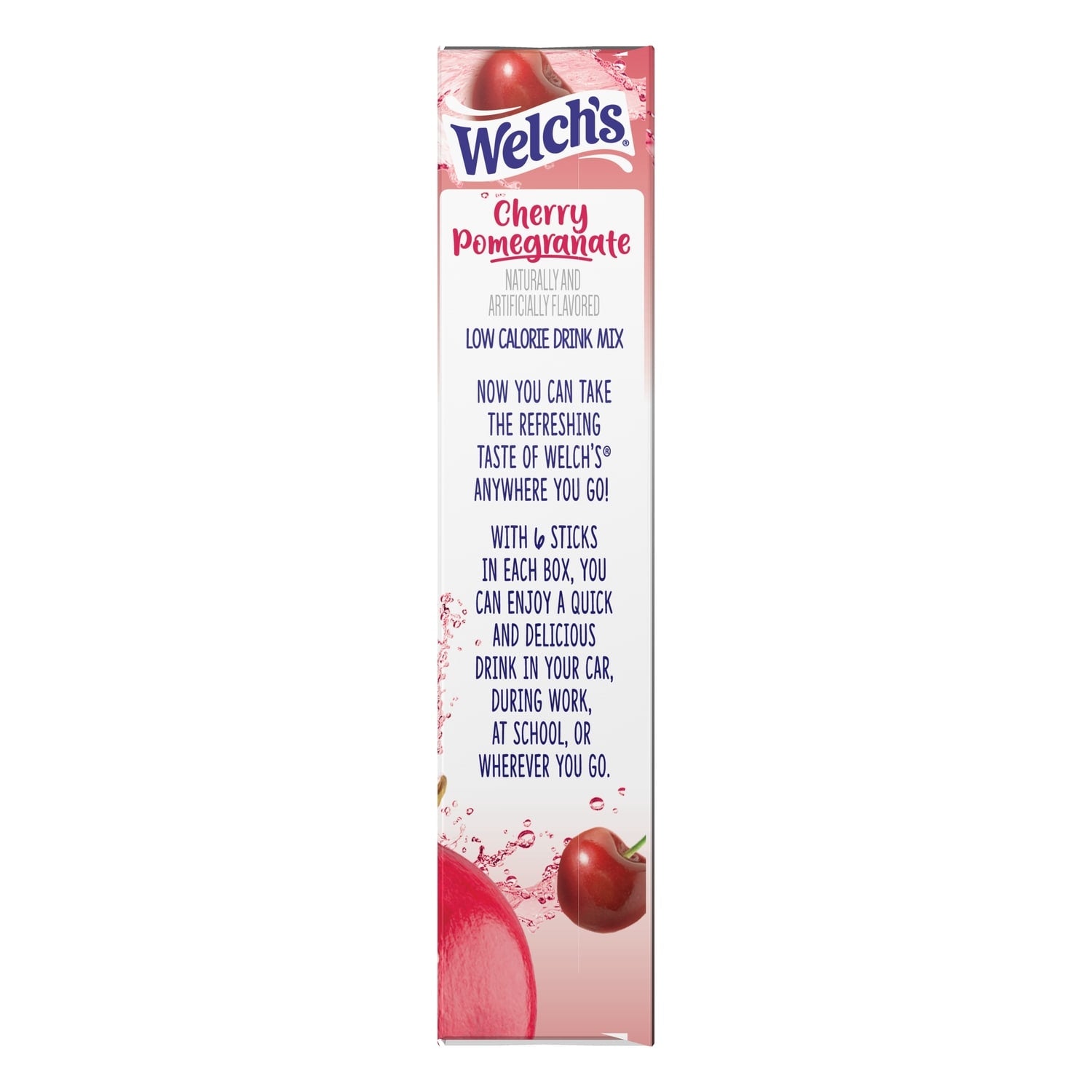 Welch's Cherry Pomegranate Low Calorie Drink Mix, 6-pc Pack.