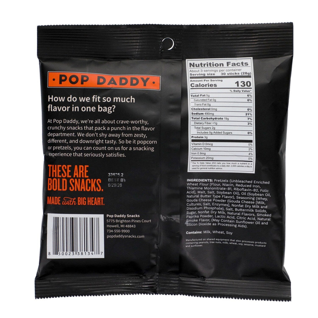Pop Daddy Smoked Gouda Pretzel Sticks, 1-ct.