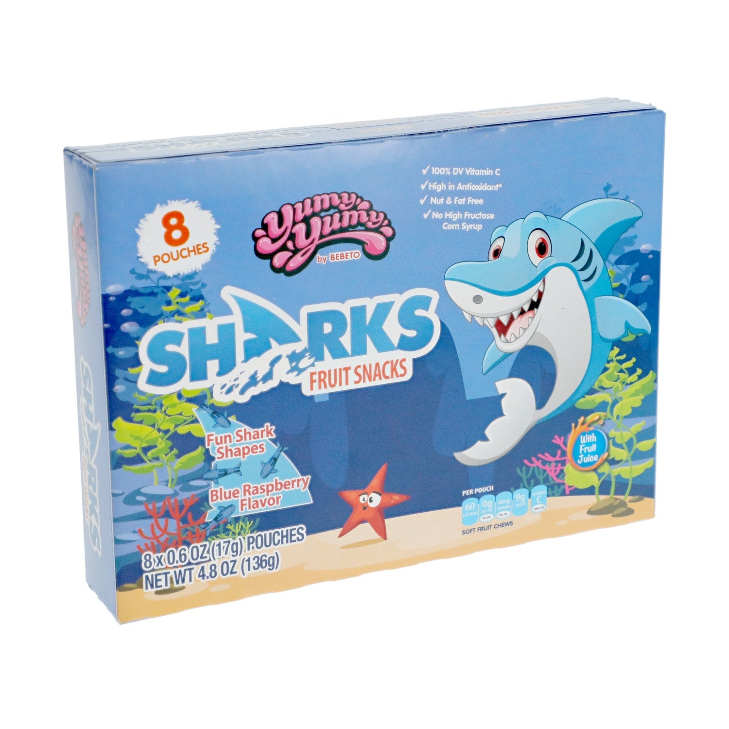 Sharks Fruit Snacks, 8-ct. 4.8 oz.