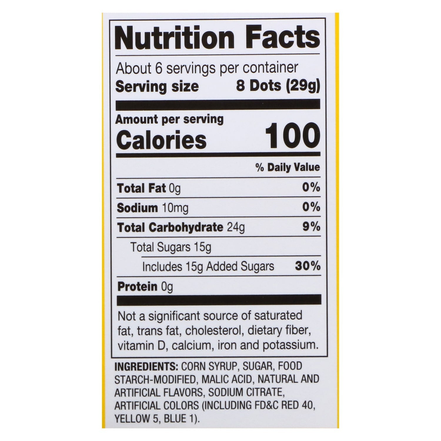 Dots Assorted Fruit-Flavored Gumdrops, 6.5-oz. Boxes