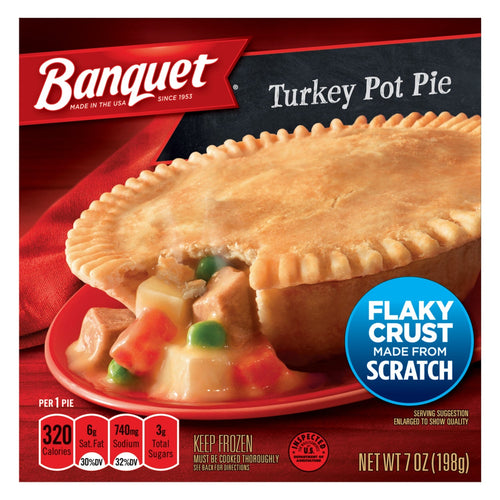 Banquet Turkey Pot Pies, 7 oz.