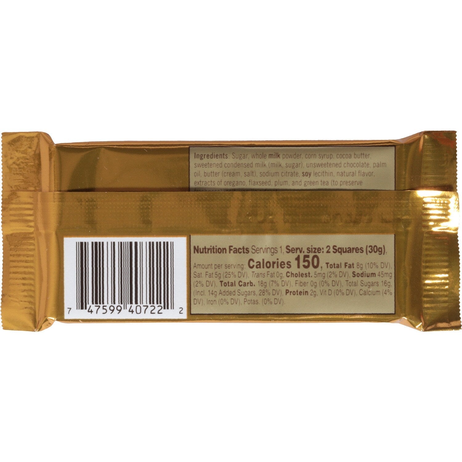 Ghirardelli Milk Chocolate Caramel Squares, 2-pc Pack.