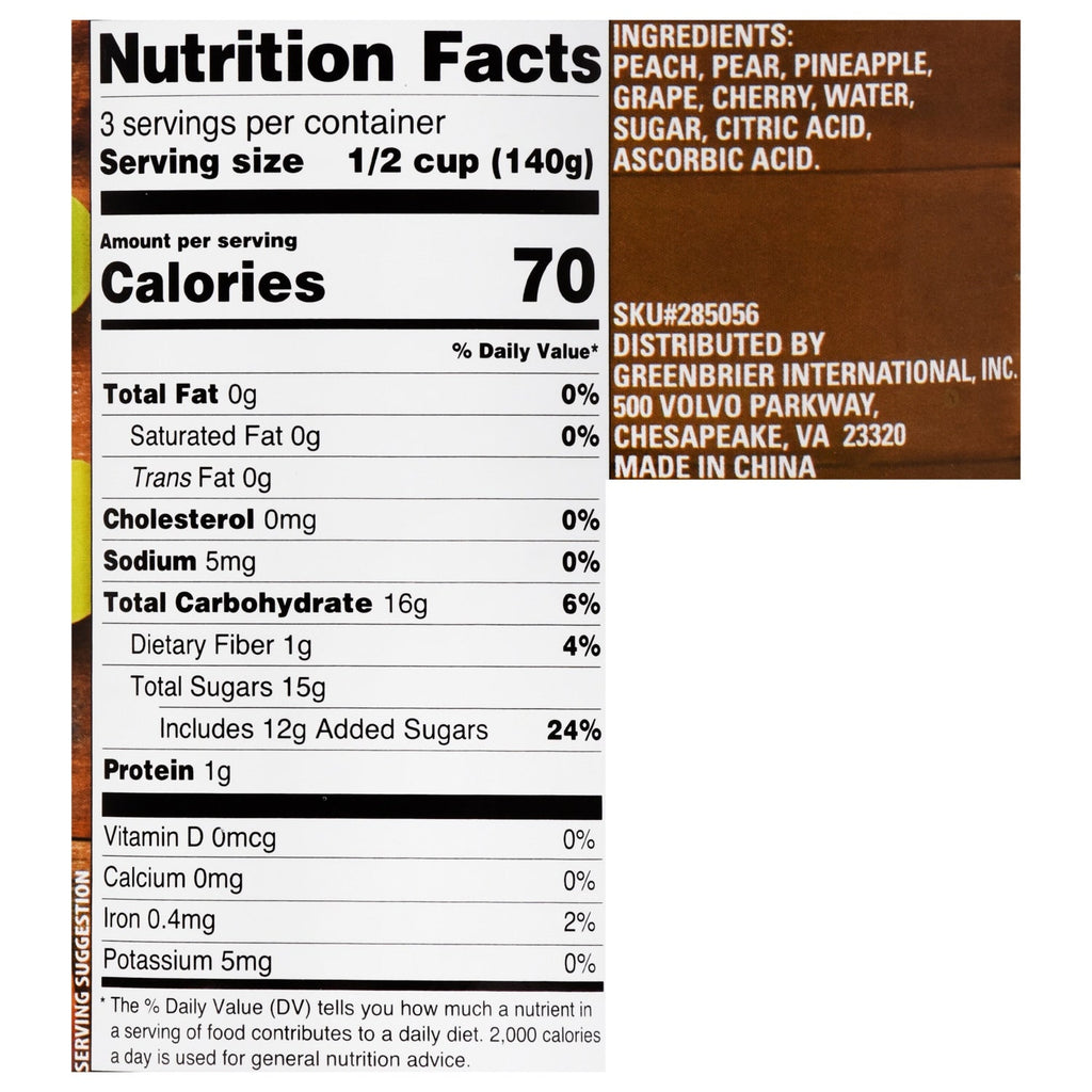 Island Choice Diced Fruit Cocktail, 15-oz. Cans