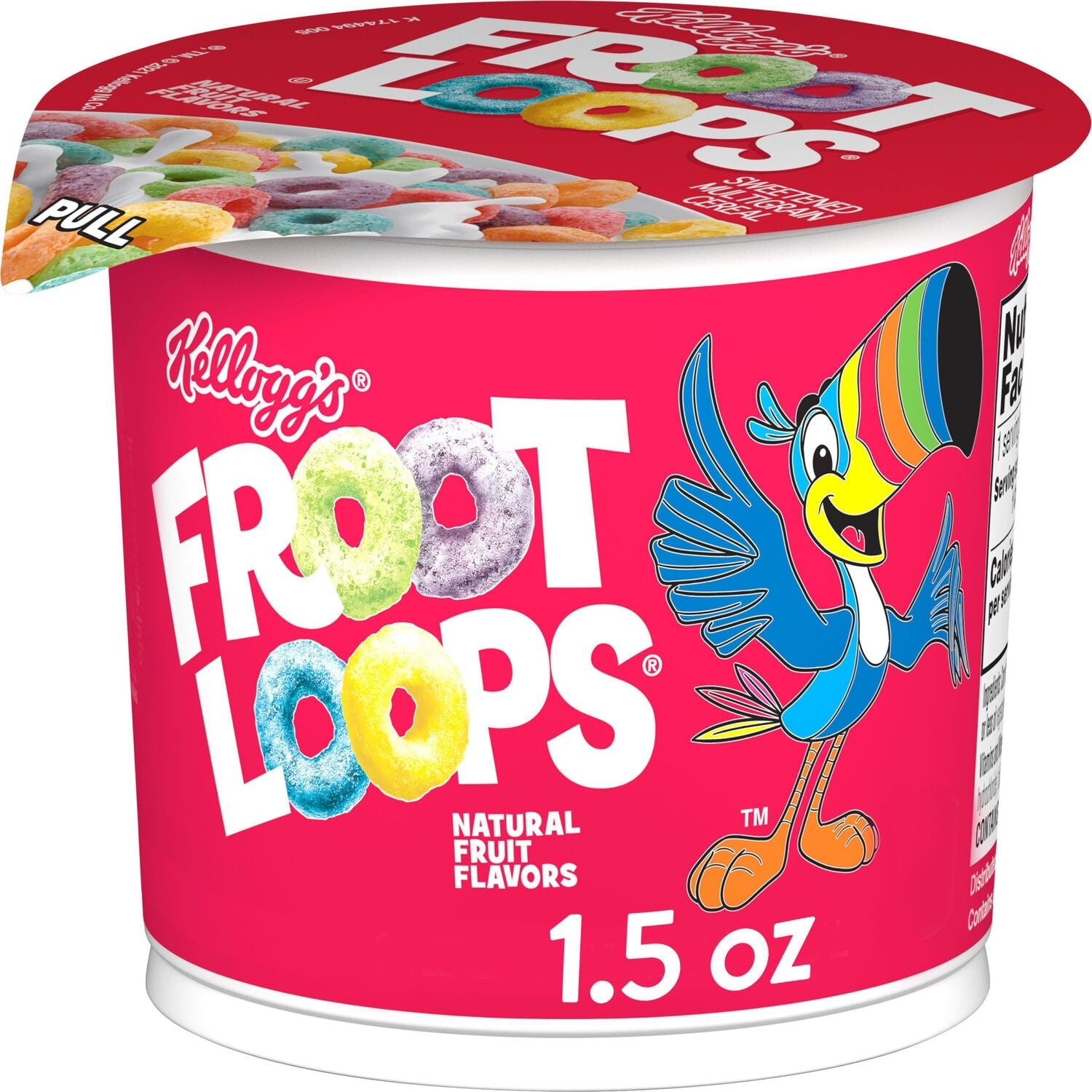 Kellogg's Froot Loops Breakfast Cereal Cup, 1-ct.