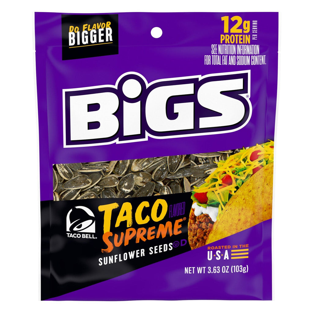 Bigs Taco Supreme Flavored Sunflower Seeds, 1-ct.