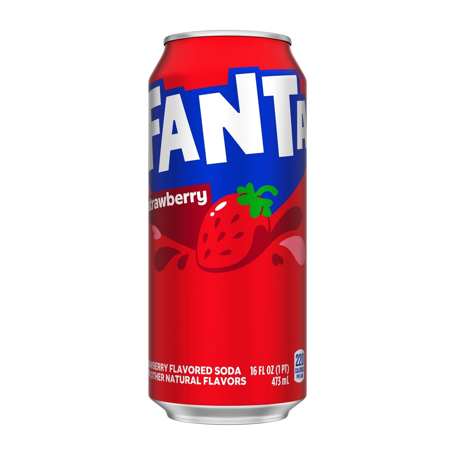 Fanta Strawberry Soda Soft Drink, 16-fl oz. Can