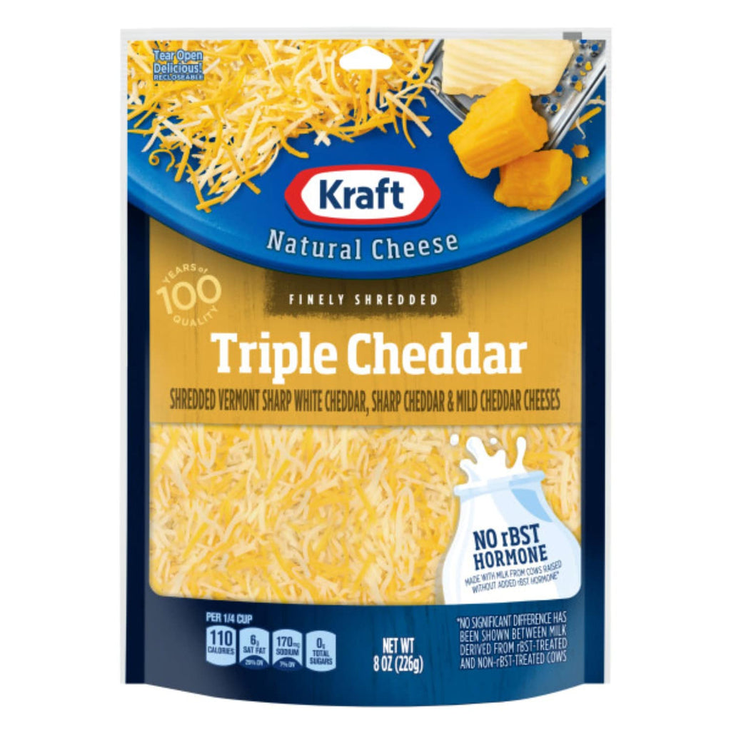Kraft Finely Shredded Triple Cheddar Cheese, 1-ct.