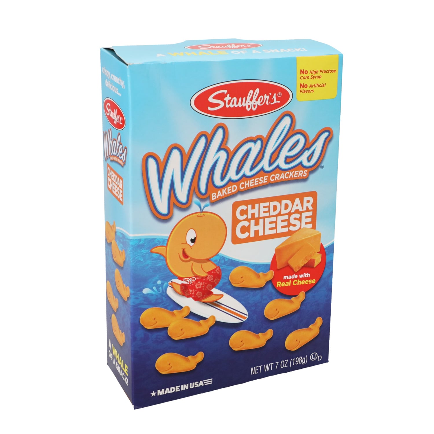 Stauffer's Whales Baked Cheddar Snack Crackers, 7 oz. Box