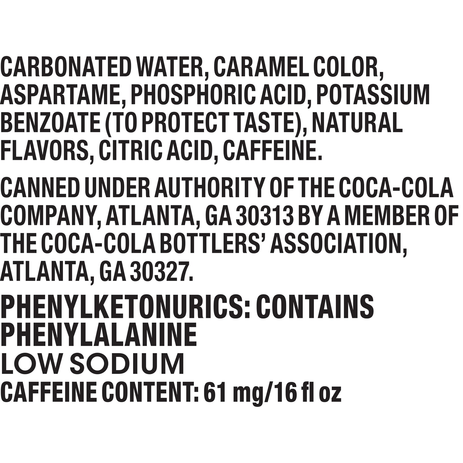 Diet Coke Soda, 1-ct.