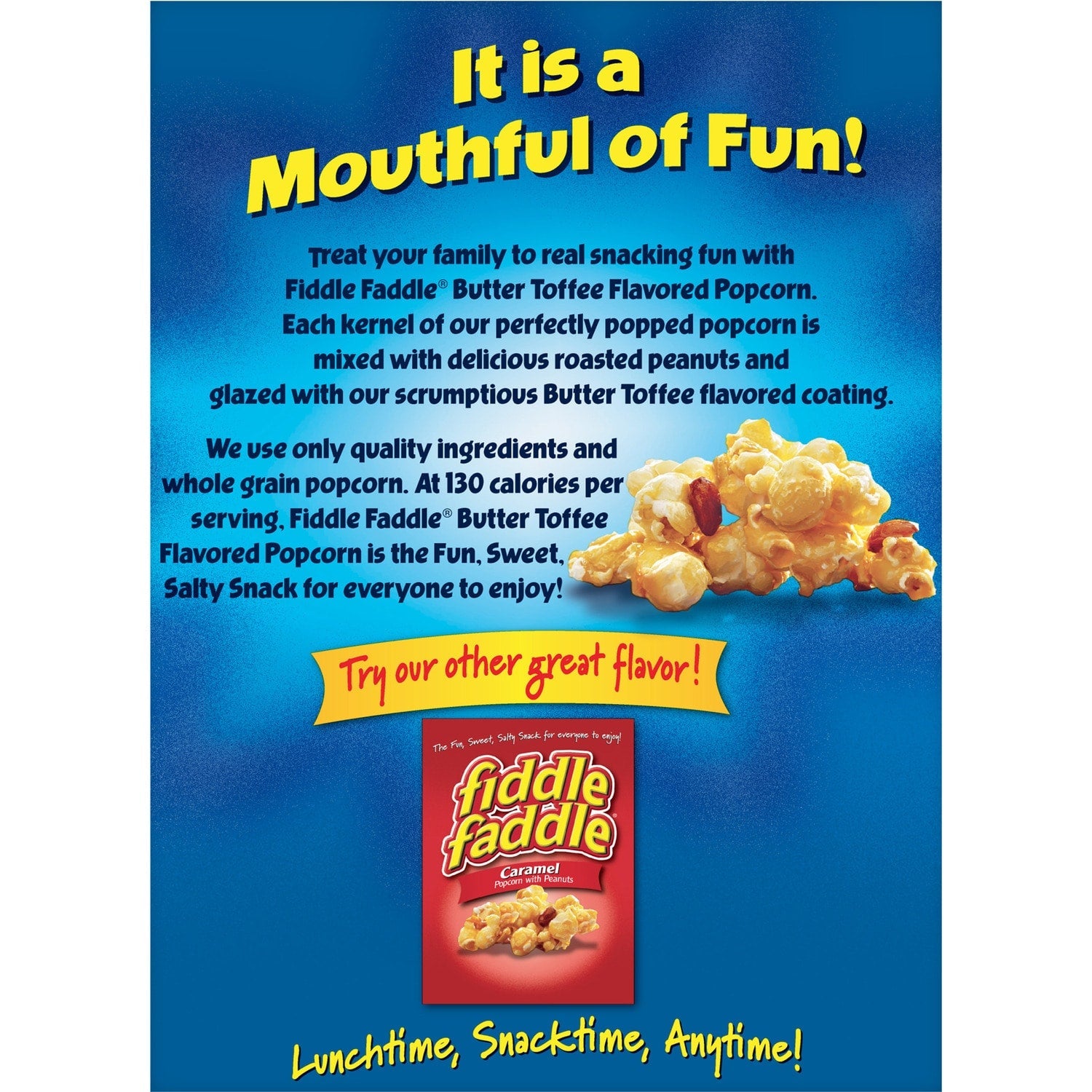 Fiddle Faddle Butter Toffee Popcorn with Peanuts, 6-oz. Boxes