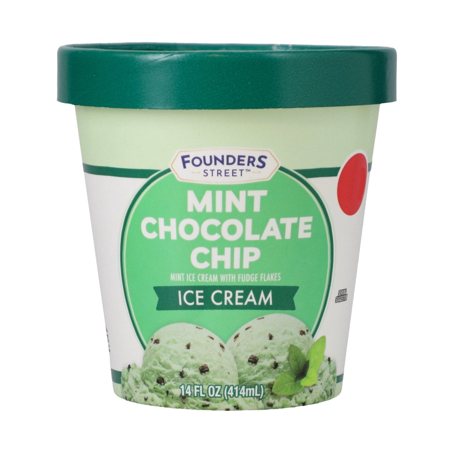 Founder's Street Mint Chocolate Chip Ice Cream, 1-ct.