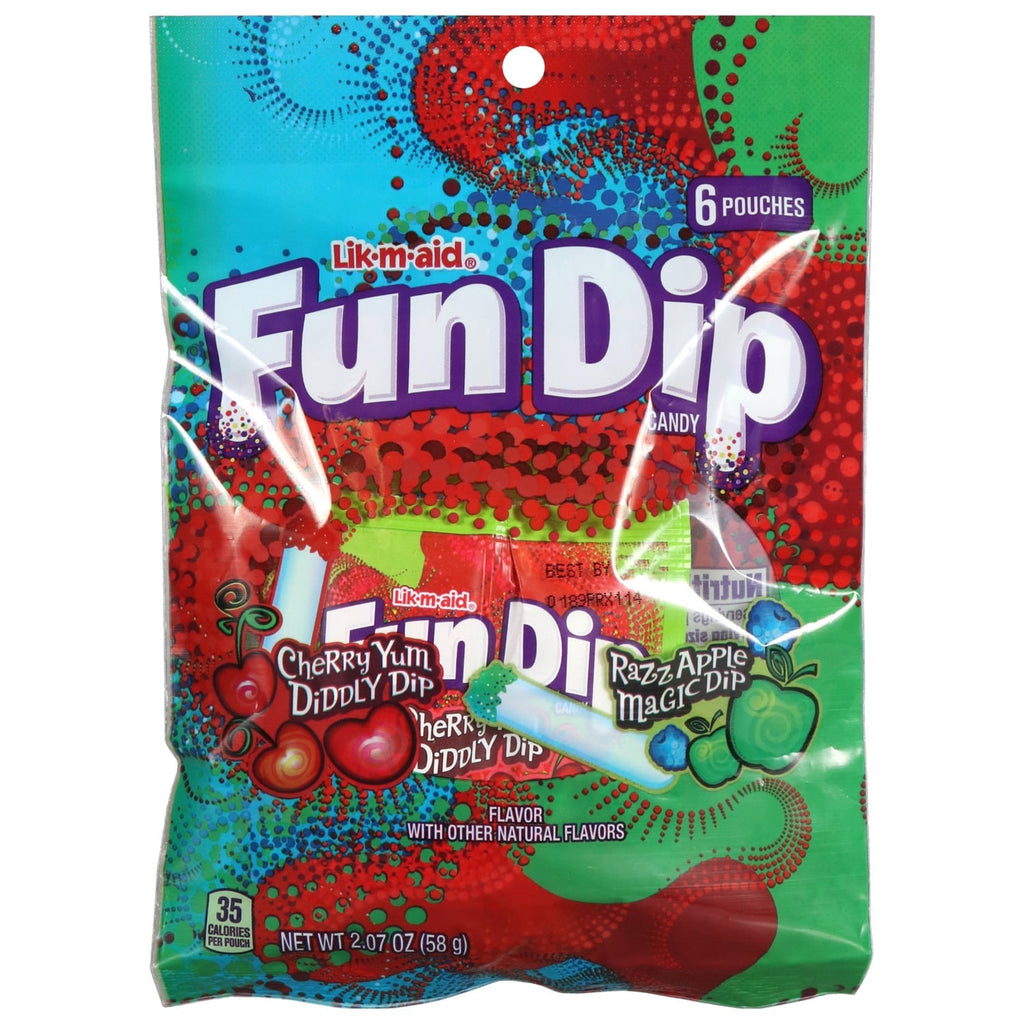 Lik-M-Aid Fun Dip Candy Pouches, 6-ct. Bags