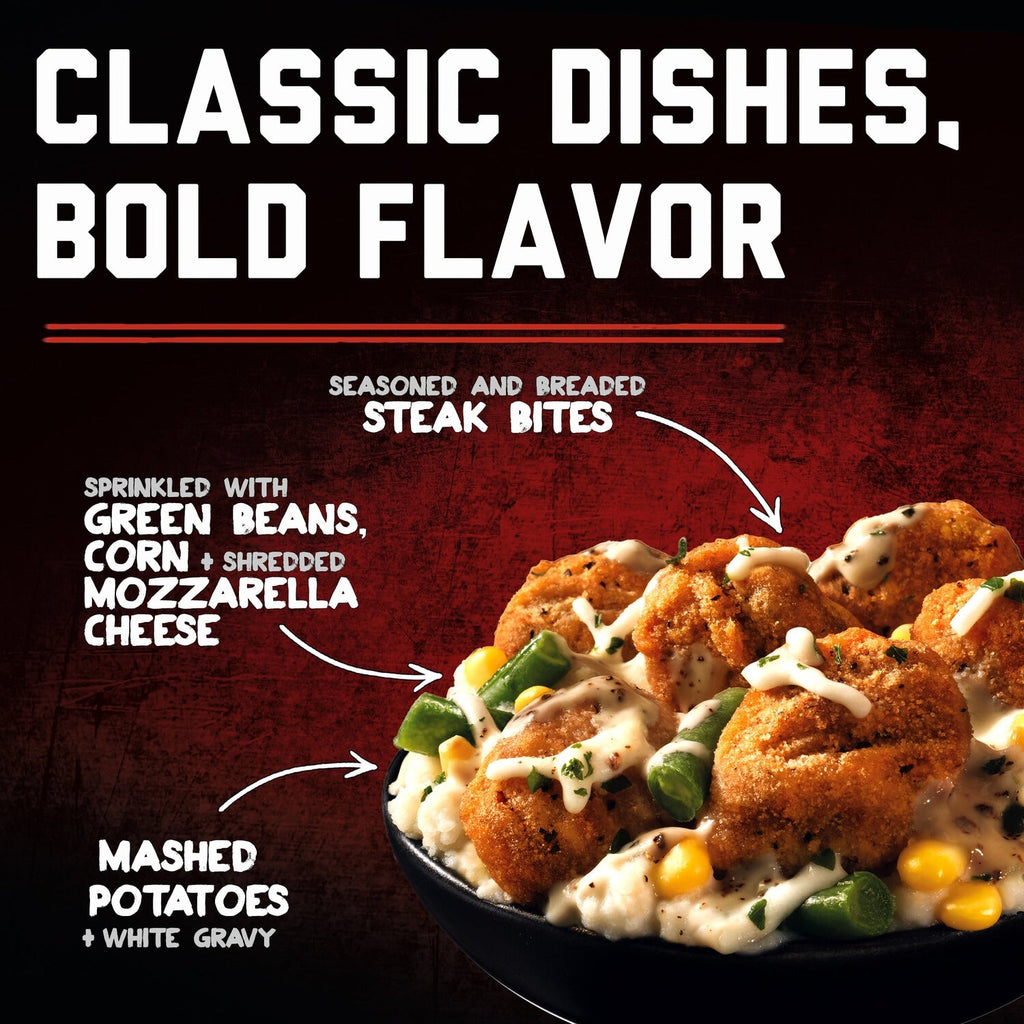 Banquet MEGA Bowls Chicken Fried Beef Steak Bowl, 1-ct.