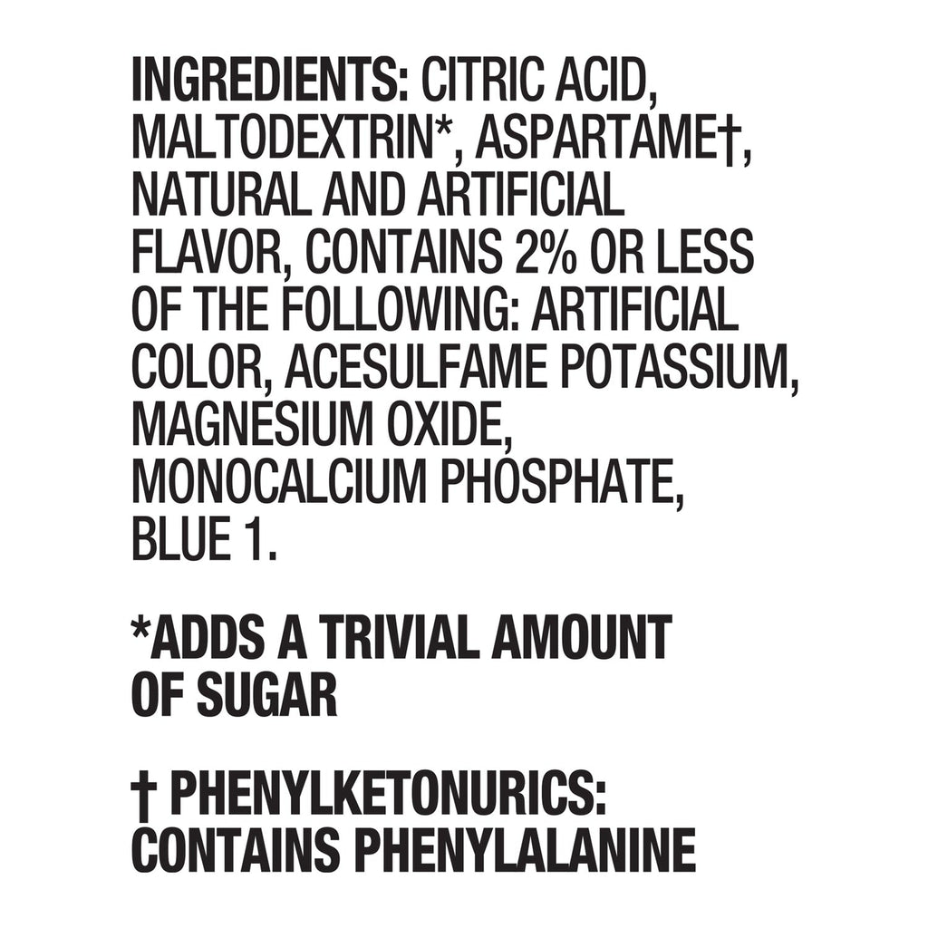Starburst Blue Raspberry Zero Sugar Drink Mix, 6-pc Pack.