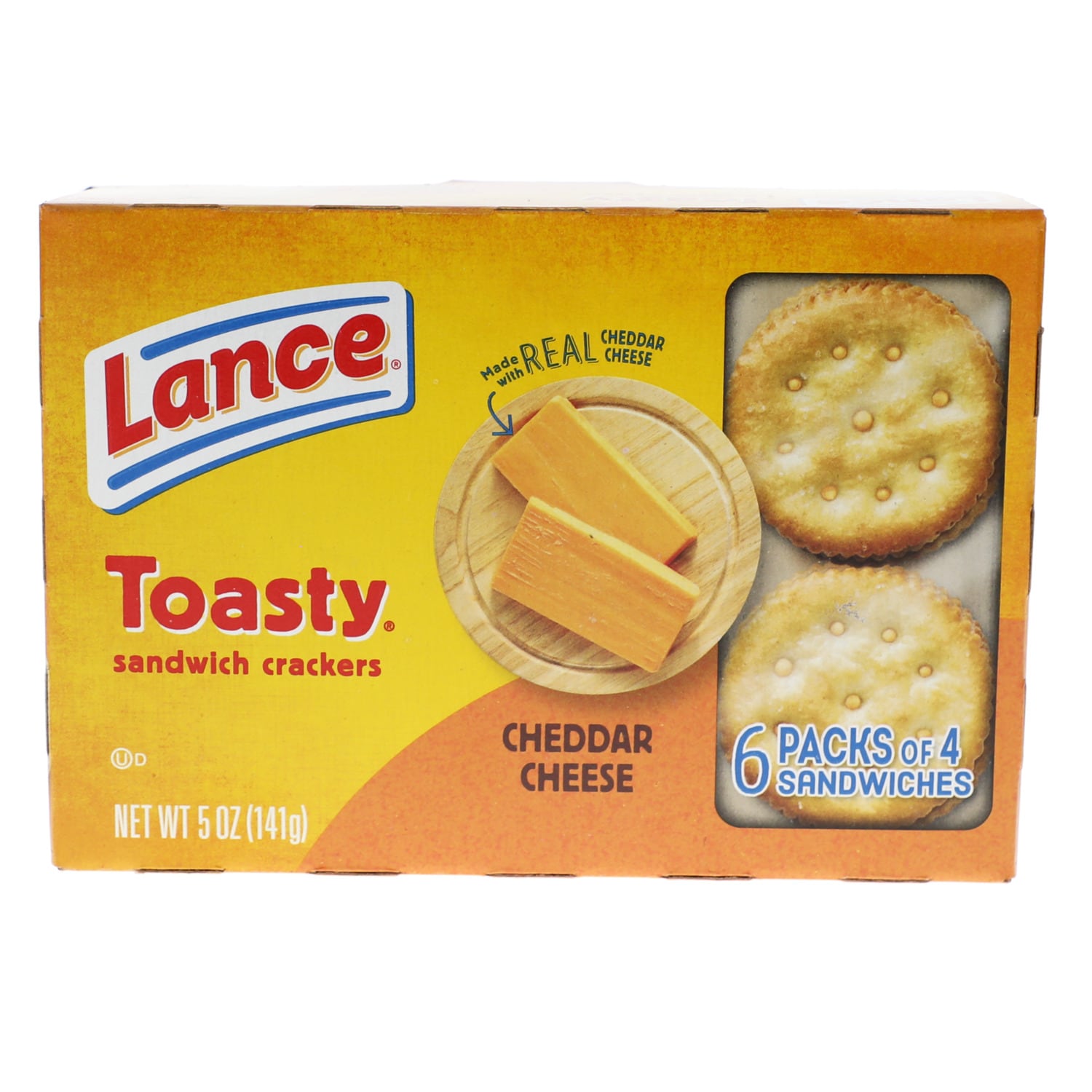 Lance Toasty Cheddar Cheese Crackers, 6-pk. Box