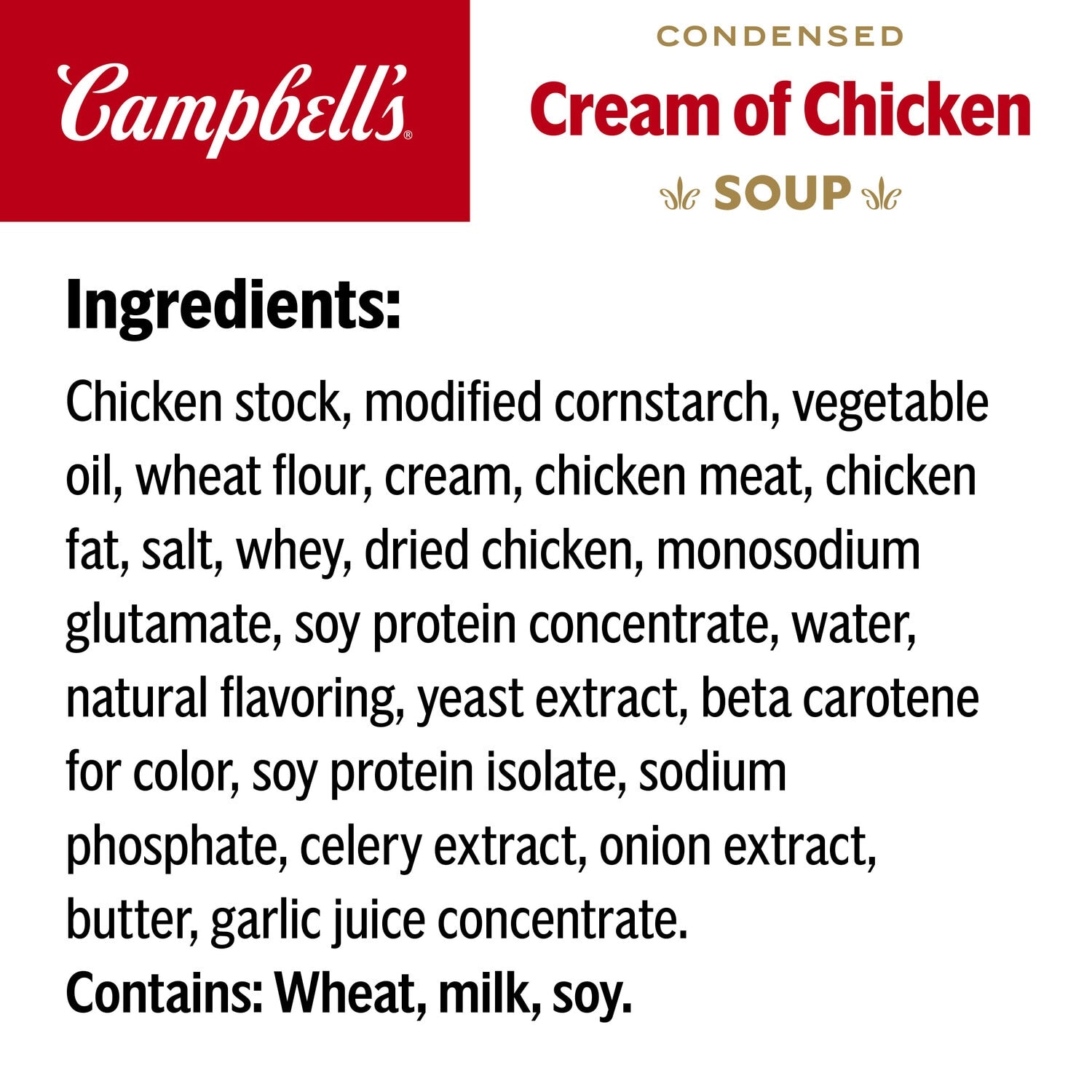 Campbell's Condensed Cream of Chicken Soup, 10.5-oz. Cans