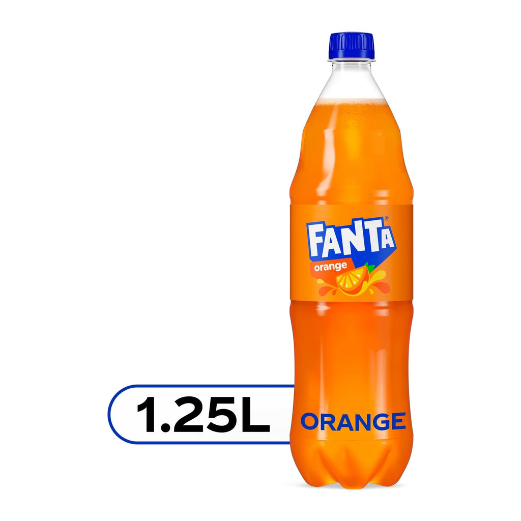 Fanta Orange Soda Soft Drink, 1.25-liter Bottles