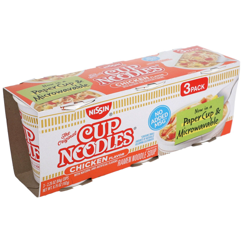 Nissin Cup Noodles Chicken Flavor, 3-ct. Pack