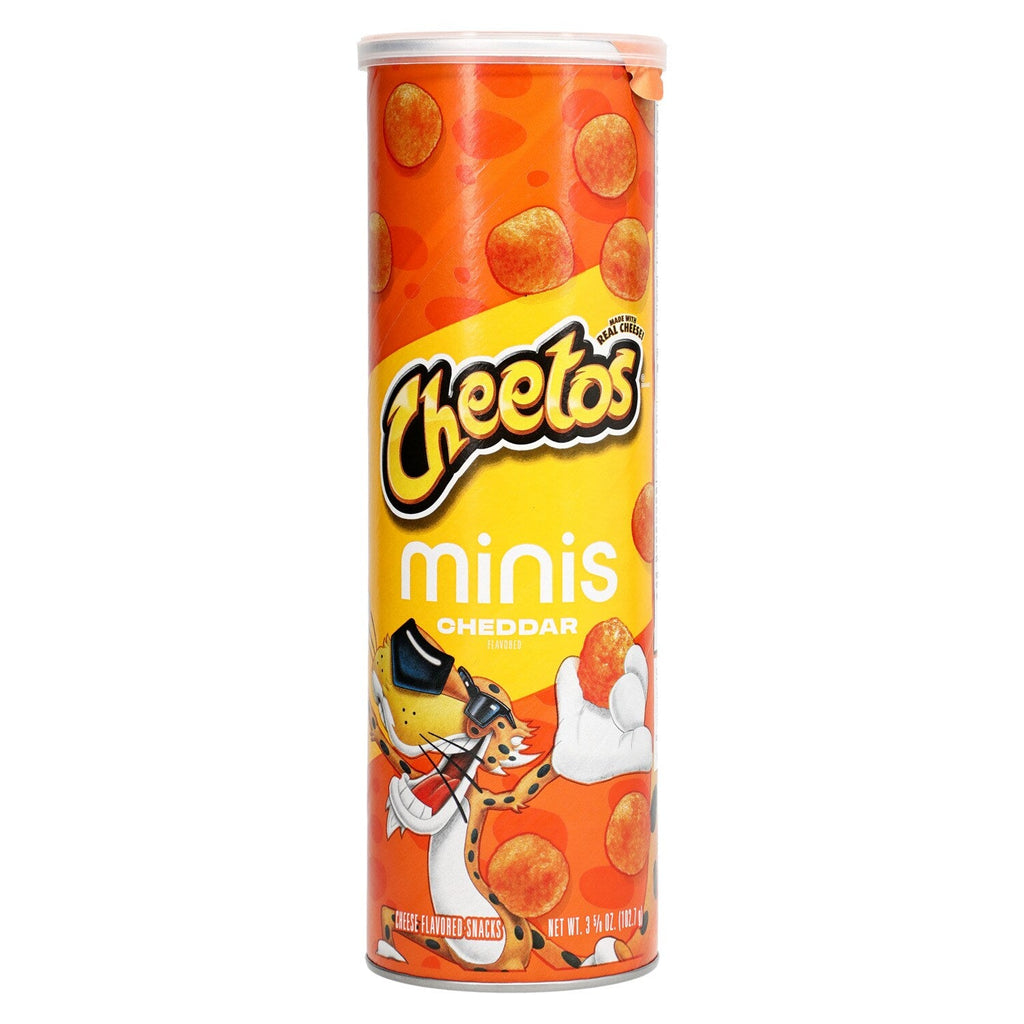 Cheetos Cheddar Flavored Minis Cheese Snacks, 1 Can