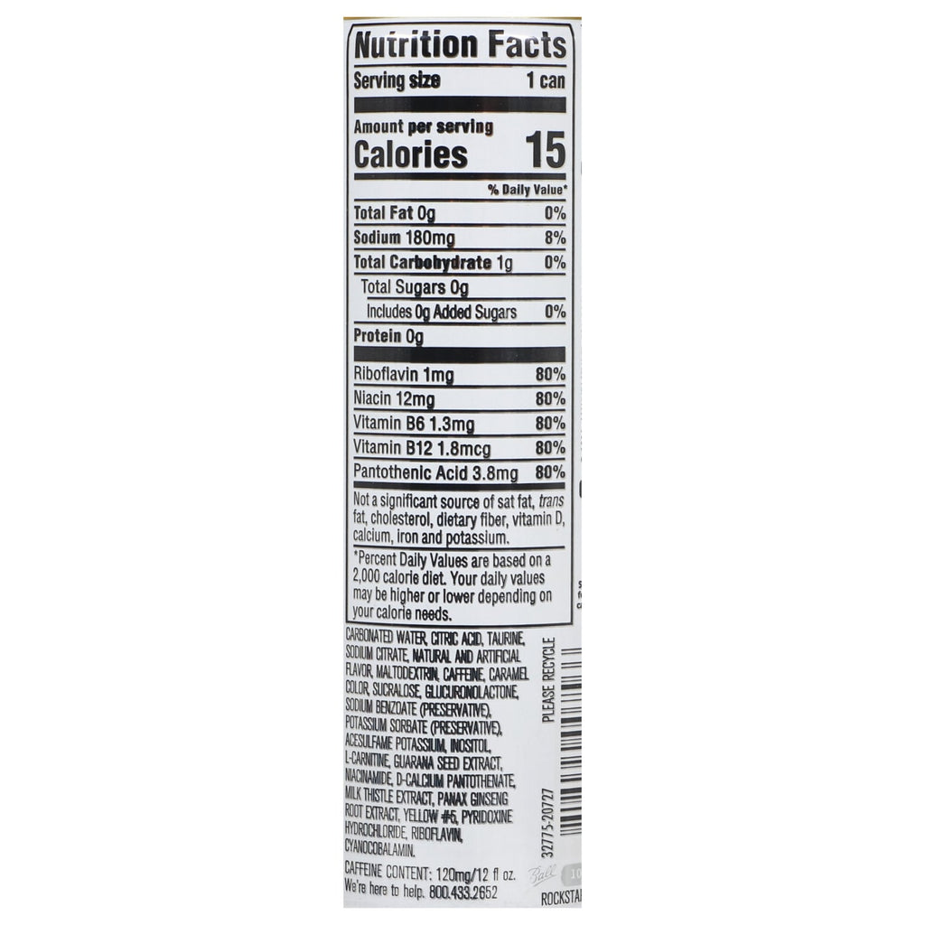 Rockstar Sugar Free Energy Drinks, 12 oz. Cans