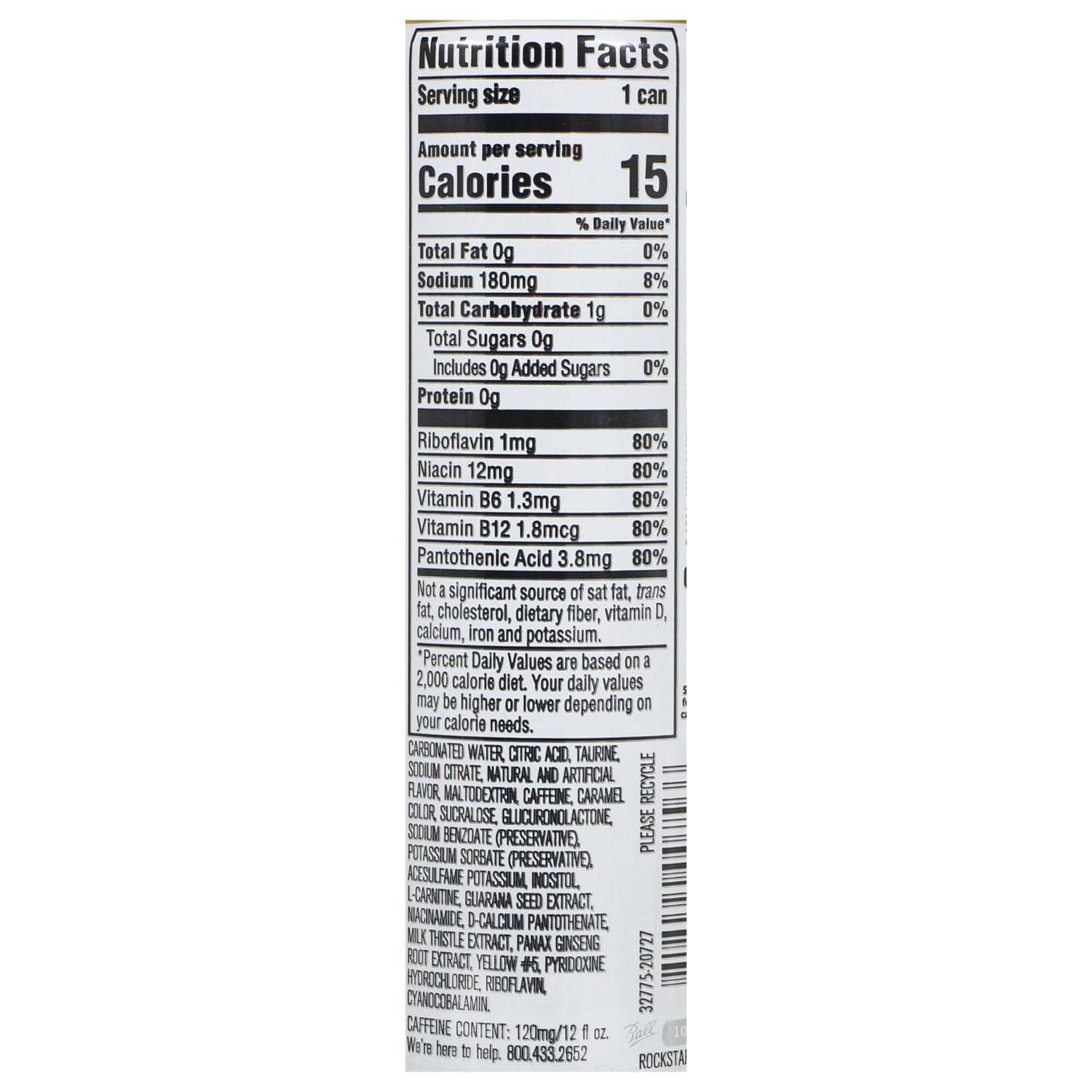 Rockstar Sugar Free Energy Drinks, 12 oz. Cans