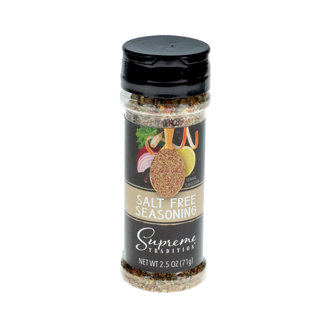 Supreme Tradition Salt-Free Seasoning, 2.5-oz. Bottle