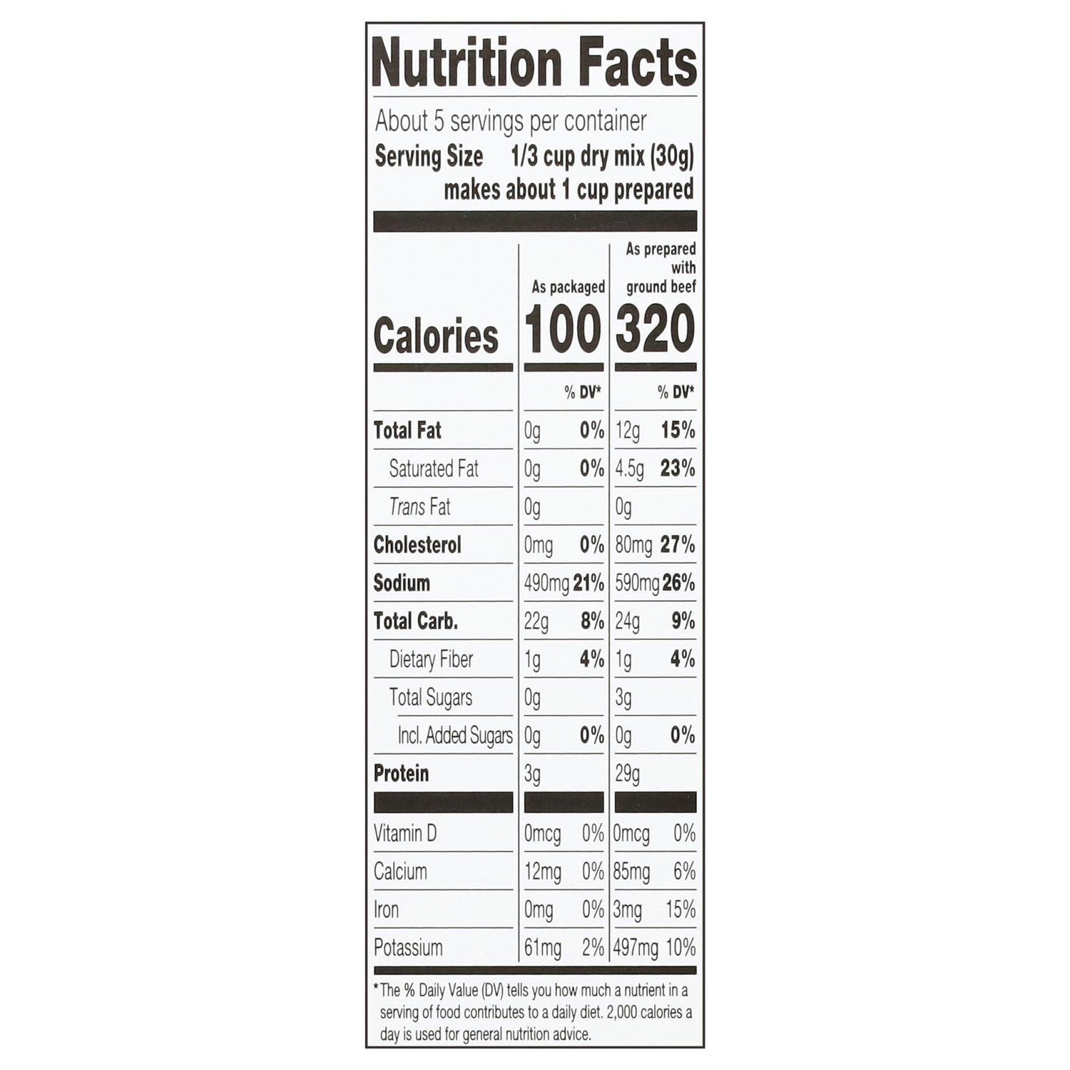 Hungry Jack Beef Pasta, 1-ct.