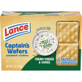 Lance Sandwich Crackers, Captain's Wafers Cream Cheese and Chives, 6 Packs, 4 Sandwiches Each