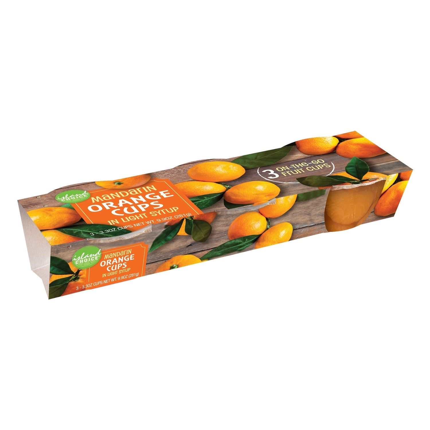 Island Choice Mandarin Orange Cups In Light Syrup, 9.9 oz. Packs
