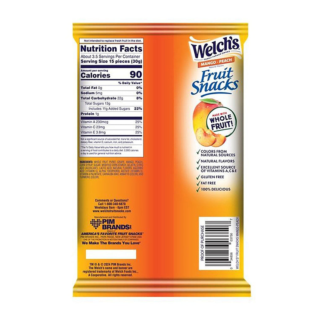 Welch's Mango Peach Fruit Snack, 1-ct.