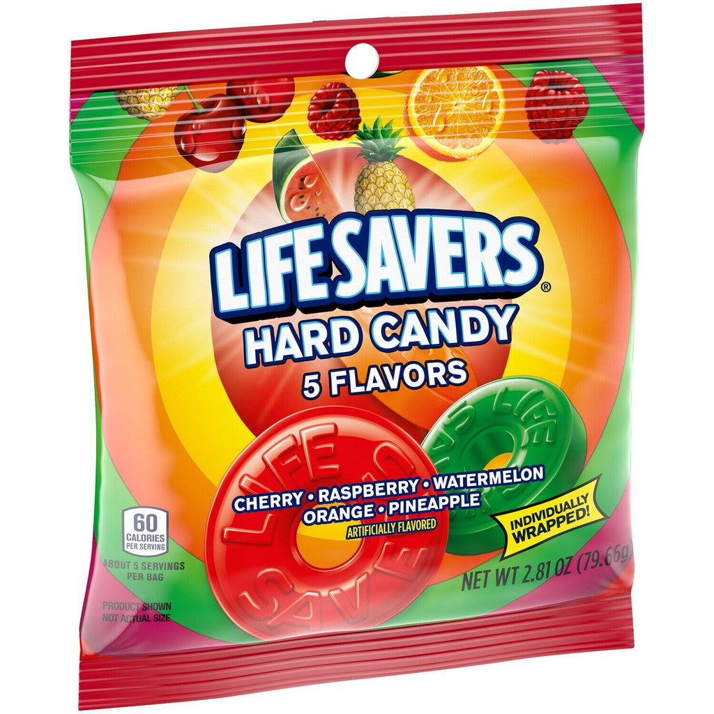 LIFE SAVERS 5 Flavors Hard Candy, 2.81 oz Bag