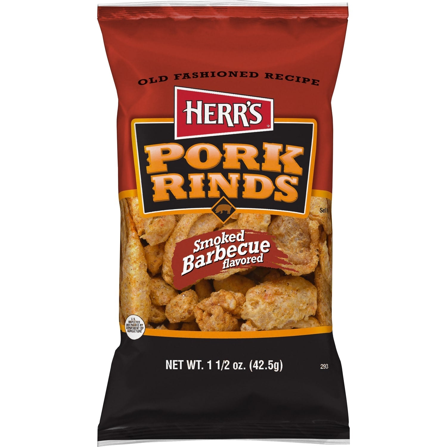 Herr's Smoked Barbecue Pork Rinds, 1-ct.