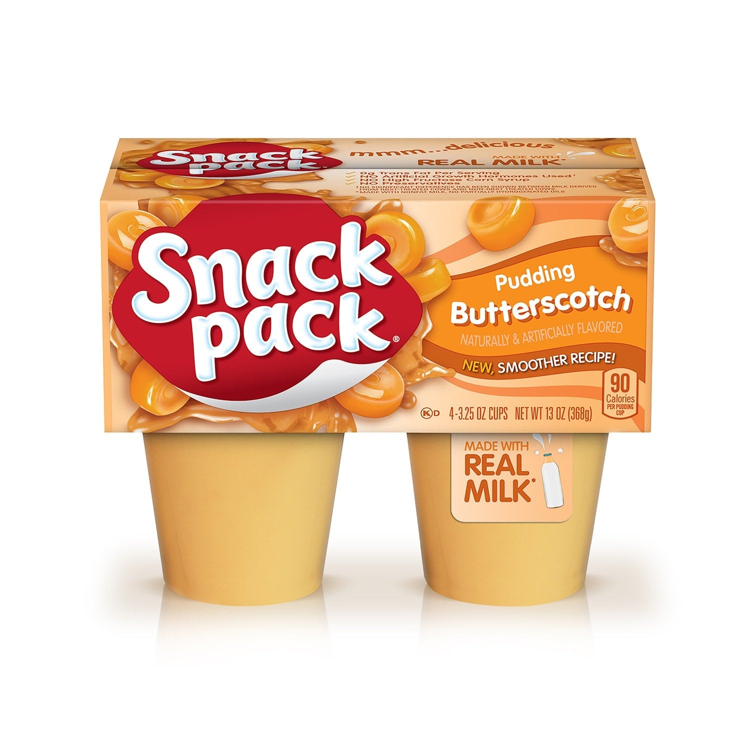 Snack Pack Butterscotch Pudding, 2-pc Pack.