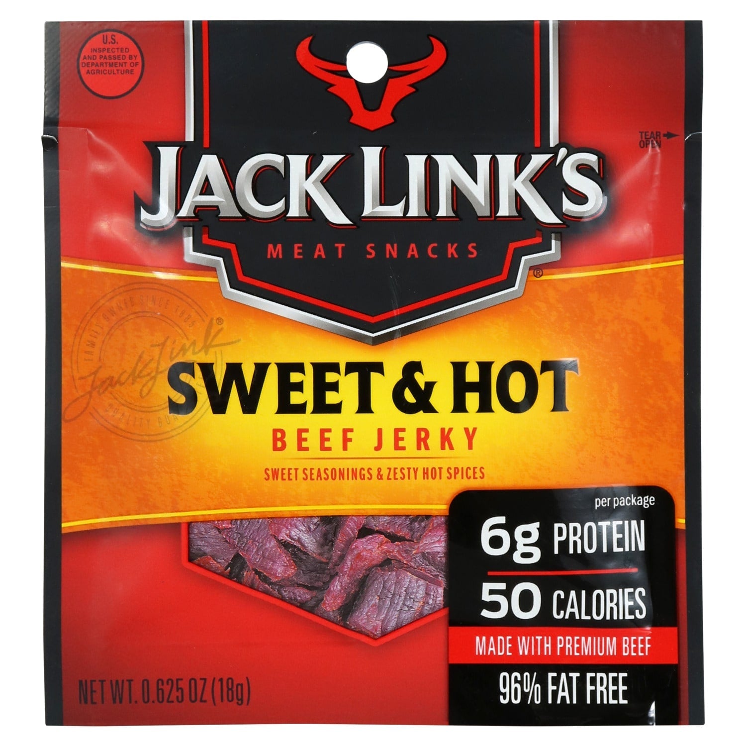 Jack Link's Sweet and Hot Beef Jerky, 0.625-oz.