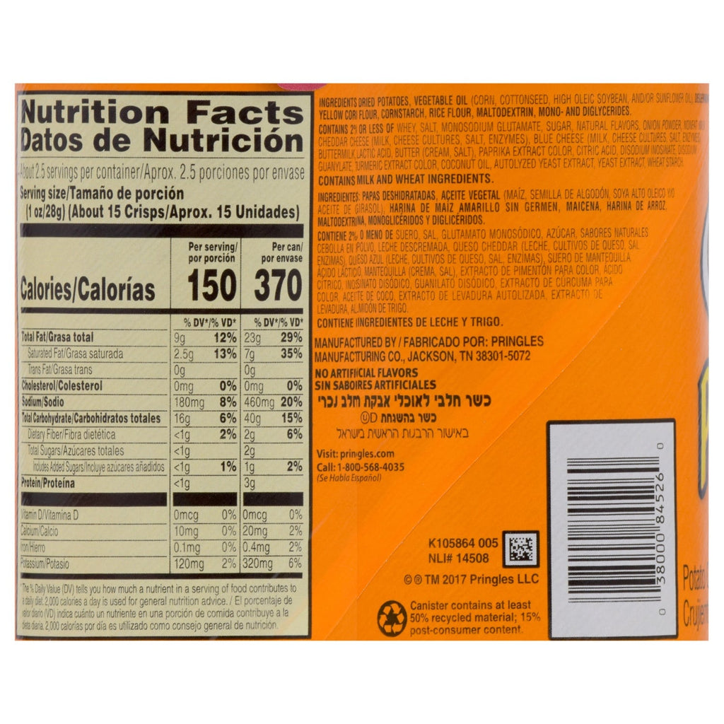 Pringles Cheddar Cheese Chips, 1-ct.