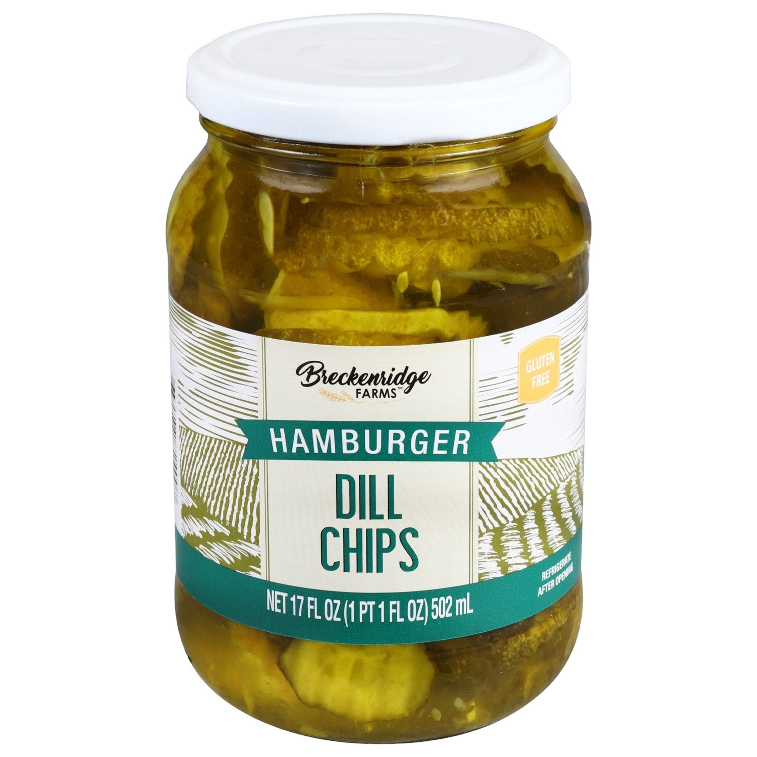 Breckenridge Farms Hamburger Dill Pickle Chips, 17 oz.