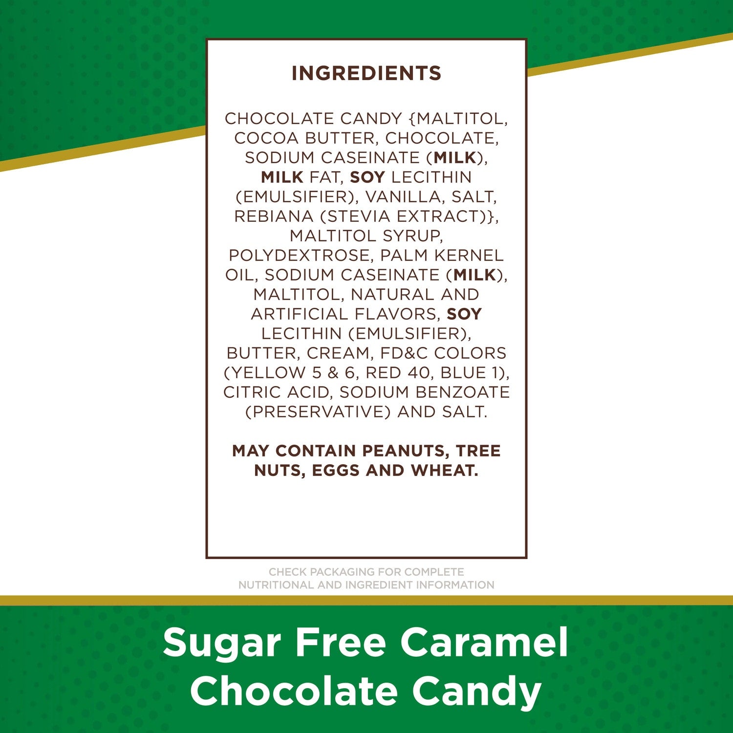 Russell Stover Sugar-Free Creamy Caramel Chocolate Candies, 13-pc Pack.