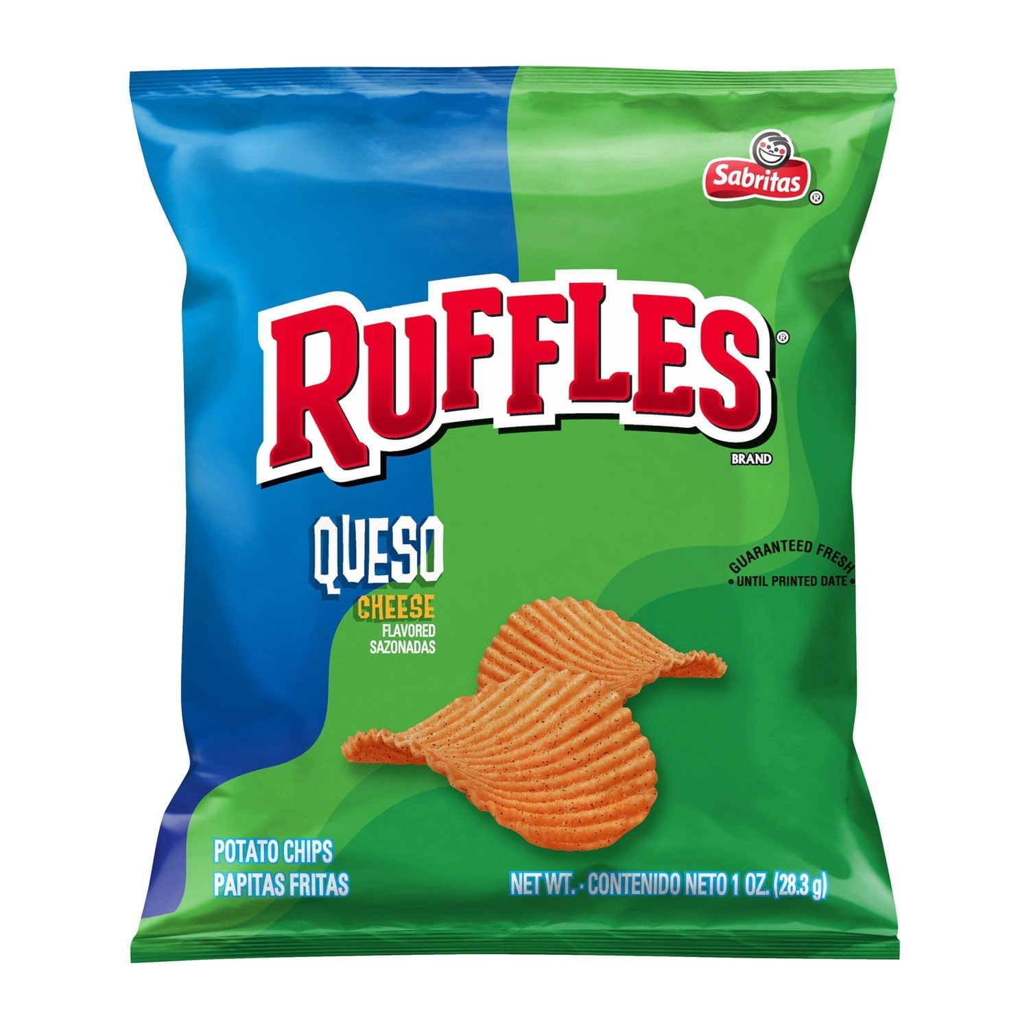 Ruffles Potato Chips - Queso Cheese, 1-oz. Bags