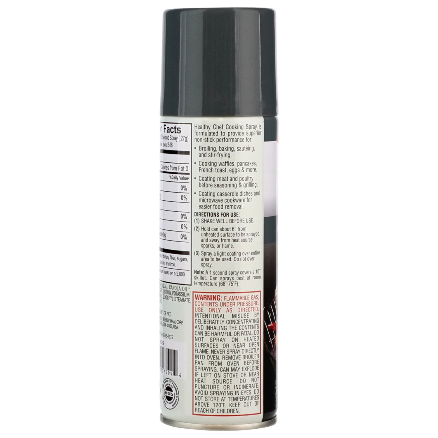 Healthy Chef Grill Spray With Vegetable Oil, 1-ct.