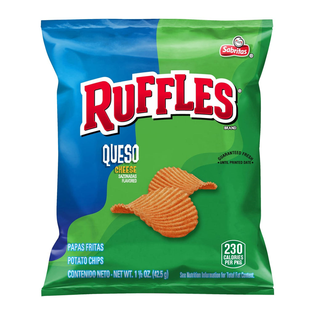 Ruffles Queso Cheese Flavored Potato Chips, 1-ct.