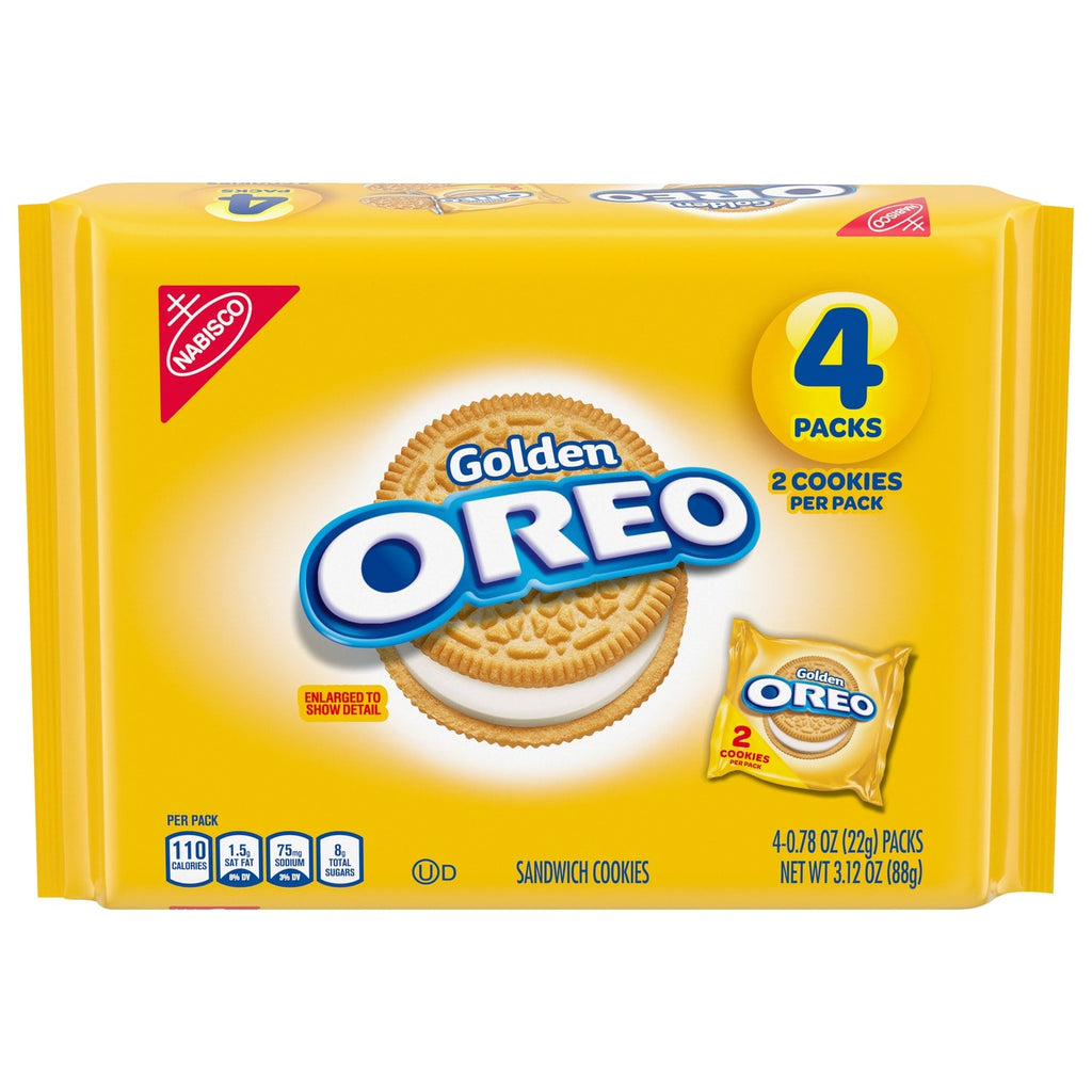 Nabisco Golden Oreo Sandwich Cookies, 3.12 oz.