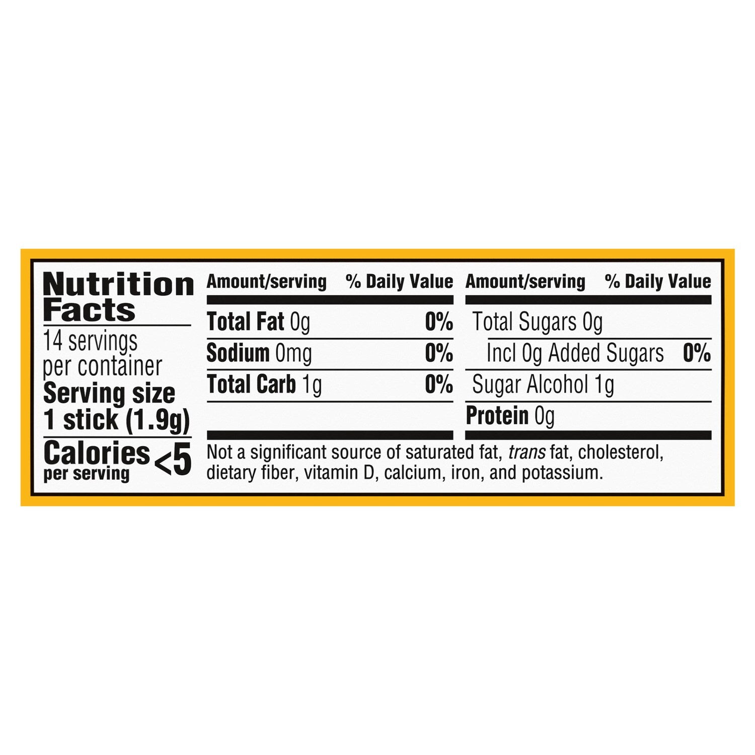 Trident Pineapple Twist Sugar Free Gum, 14-pc Pack.