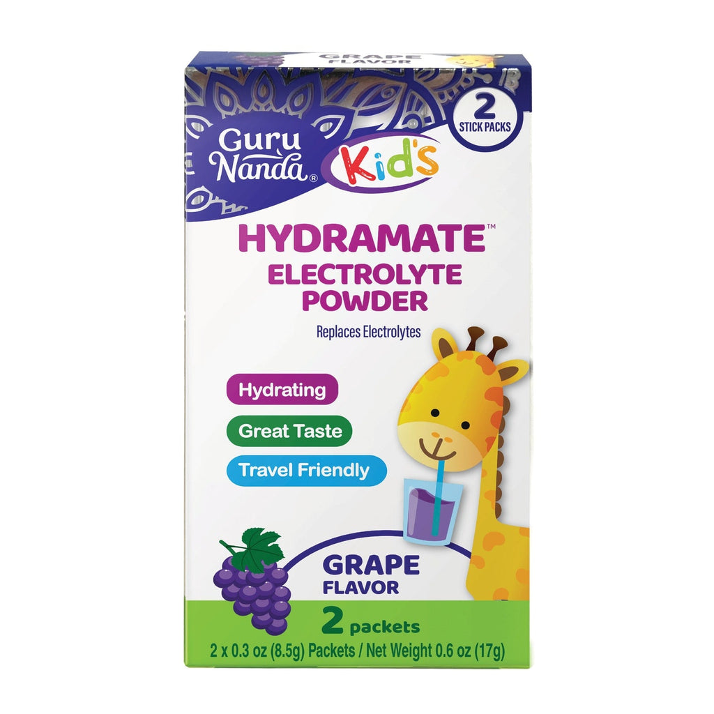 GuruNanda Hydramate Kids Electrolyte Powder, 2-pc Pack.