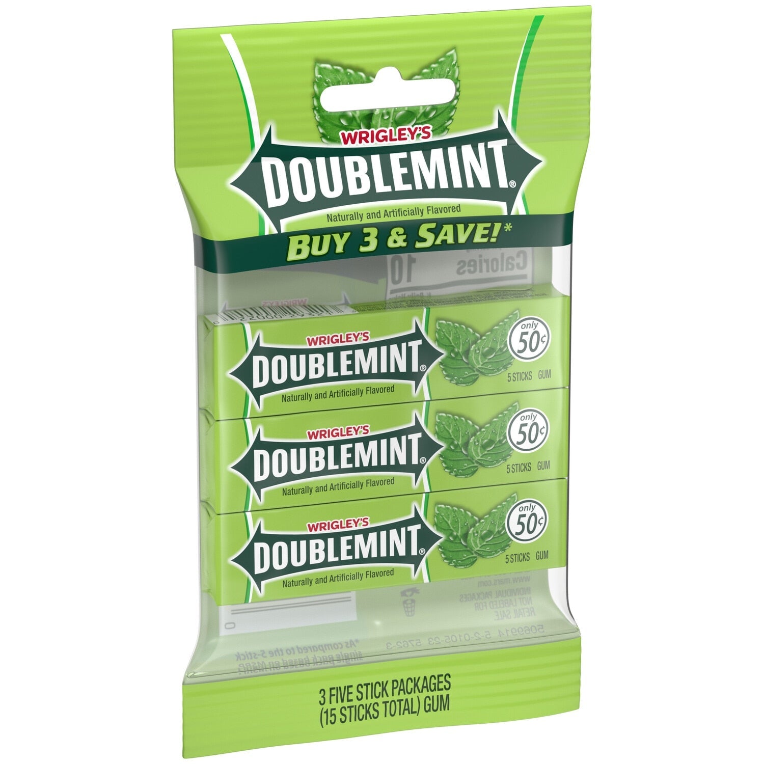 Mars Doublemint Chewing Gum, 3-ct. Pack